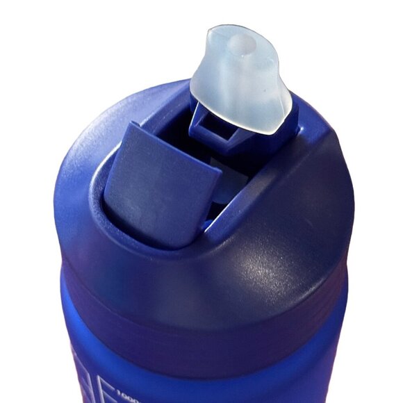 NIB Mayim Motivational Sports Water Bottle Royal Blue w/ strap 32oz - Picture 3 of 6